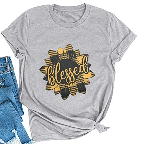 Women Blessed Sunflower T-Shirt