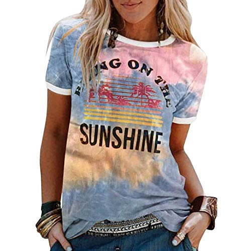 Women Bring On The Sunshine T-Shirt Sunshine Tie Dye Graphic Shirt