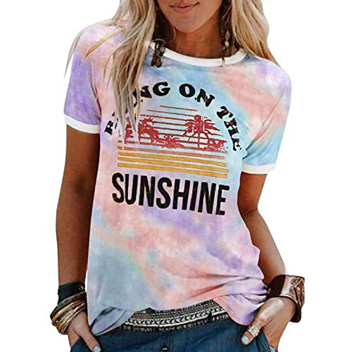 Women Bring On The Sunshine T-Shirt Sunshine Tie Dye Graphic Shirt