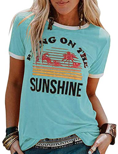Women Bring On The Sunshine T-Shirt Women Graphic T-Shirt Women Top