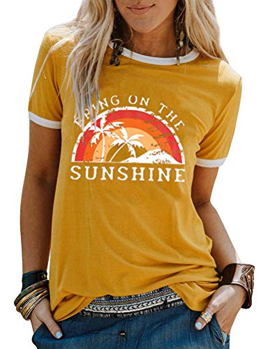 Women Bring On The Sunshine T-Shirt Women Graphic T-Shirt
