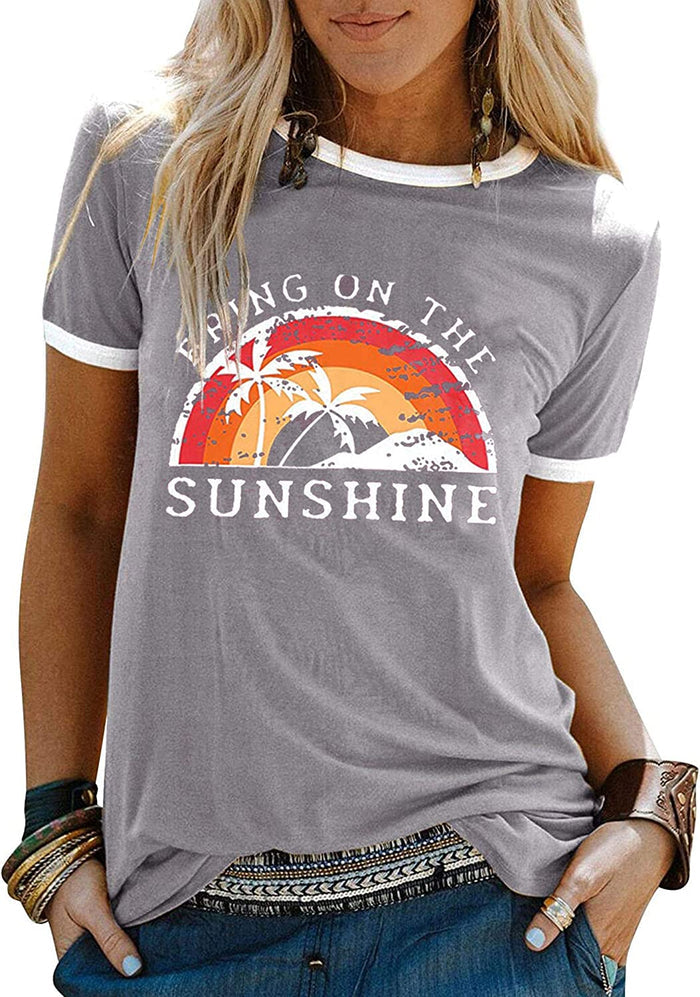 Women Bring On The Sunshine T-Shirt Women Graphic T-Shirt