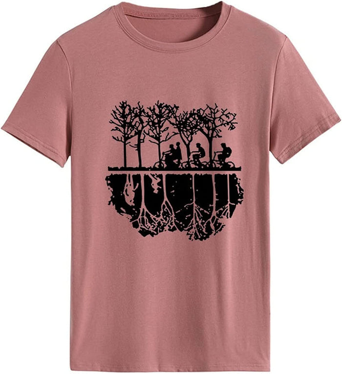 Women Campus T-Shirt Green Years Good Times Tee Tops