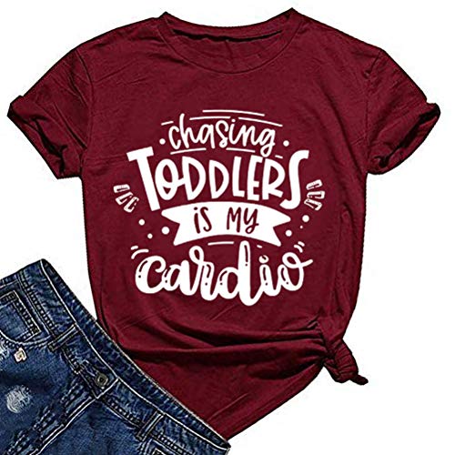 Women Chasing Toddlers is My Cardio T-Shirt Mom Shirt