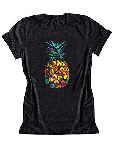 Women Colorful Pineapple T-Shirt