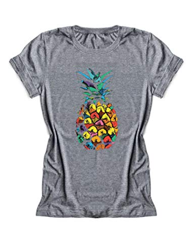 Women Colorful Pineapple T-Shirt