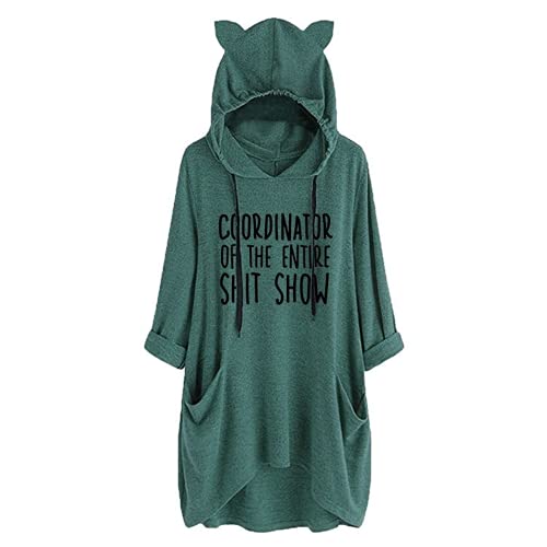 Women Coordinator of The Entire Shit Show Shirt with Pockets
