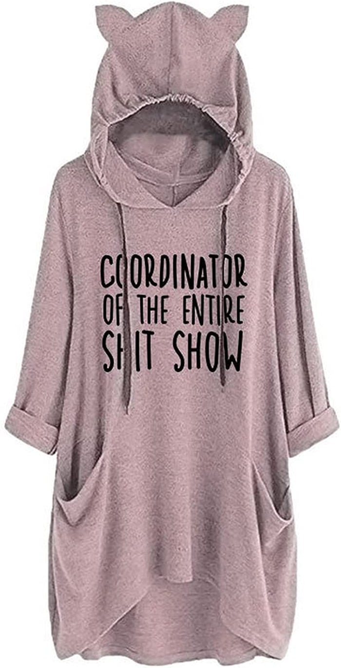 Women Coordinator of The Entire Shit Show Shirt with Pockets