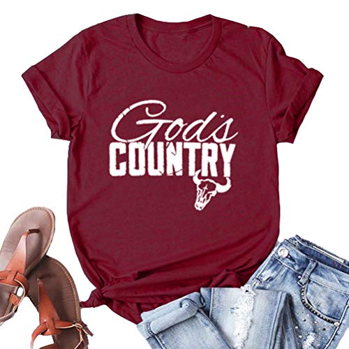 Women Country T-Shirt Graphic Shirt