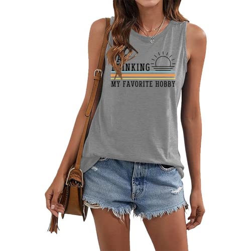 Women Day Drinking My Favorite Hobby Tank Tops