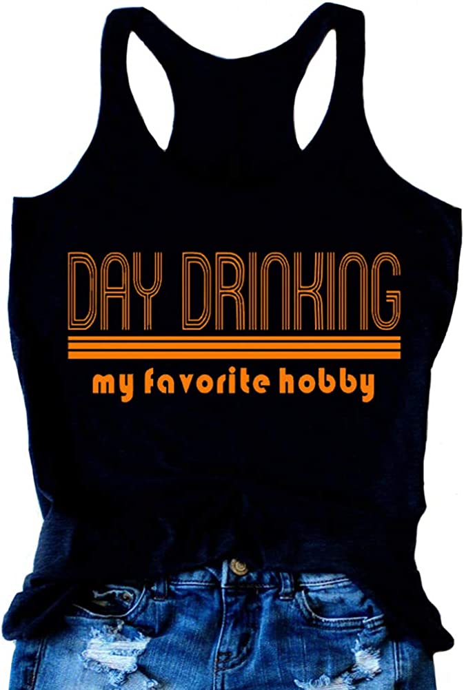 Women Day Drinking T-Shirt & Tank Day Drinking is My Favorite Hobby Shirt