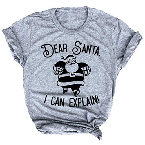 Women Dear Santa I Can Explain Cute Christmas T-Shirt
