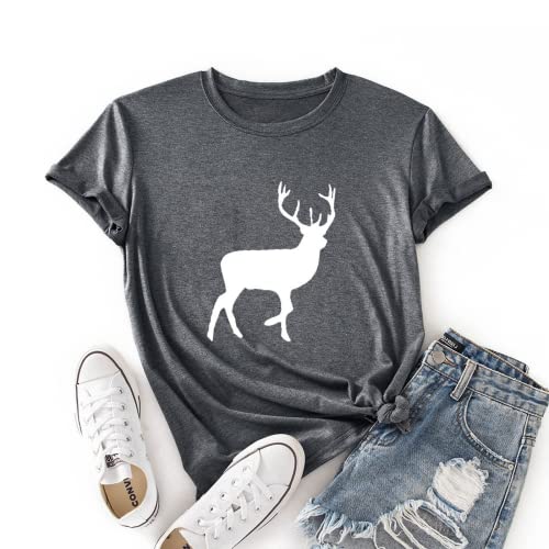 Women Deer Christmas Shirt Christmas Reindeer T-Shirt
