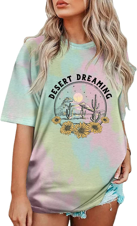 Women Desert Dreaming Tees Southwestern Themed T Shirt