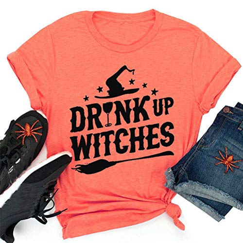 Women Drink Up Witches T-Shirt Halloween Shirt