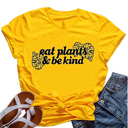 Women Eat Plants & Be Kind T-Shirt