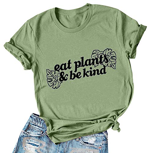 Women Eat Plants & Be Kind T-Shirt