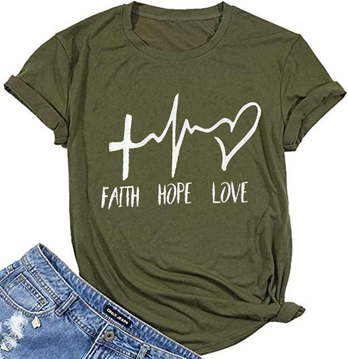 Women Faith Hope Love T-Shirt