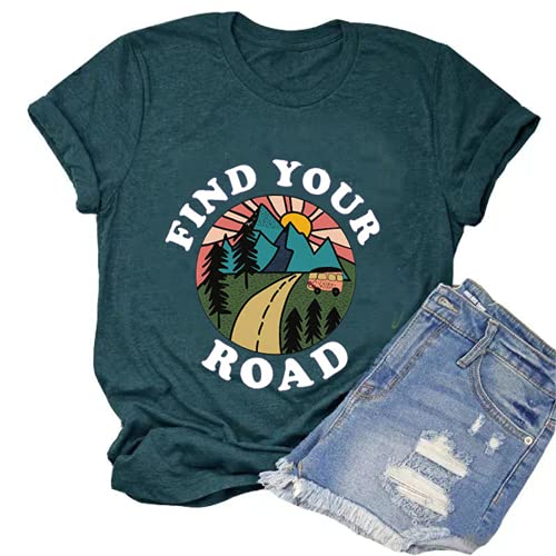Women Find Your Road T-Shirt Women Graphic Shirt