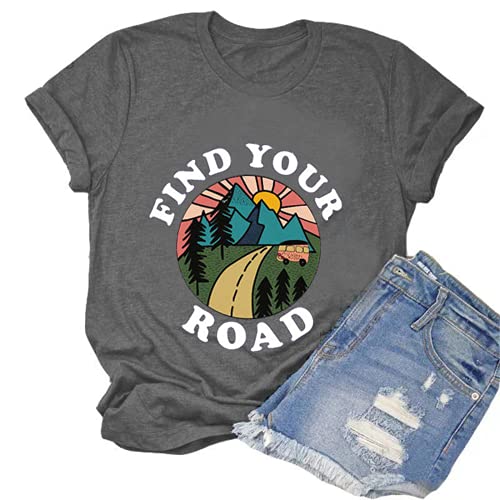 Women Find Your Road T-Shirt Women Graphic Shirt