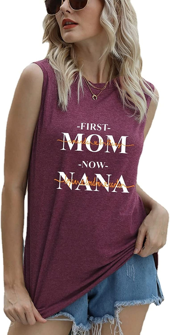 Women First Mom Now Nana Shirt T-Shirt