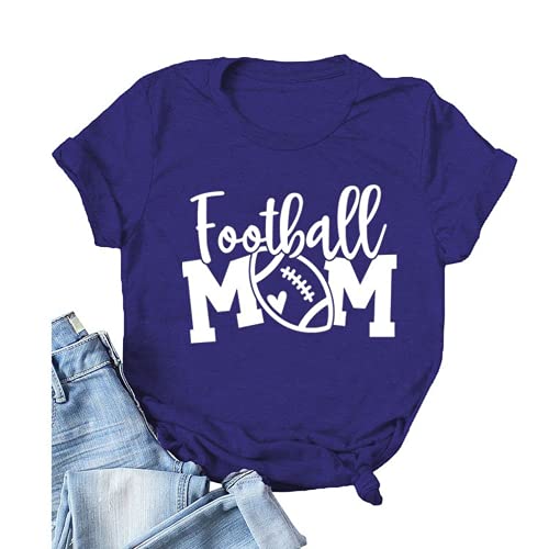 Women Football Mom Shirt Gift T-Shirt for Mom