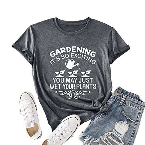 Women Gardening T-Shirt Funny Garden Shirt Plant Graphic Shirt