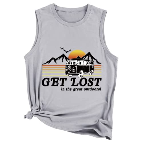Women Get Lost in The Great Outdoors Tank Tops