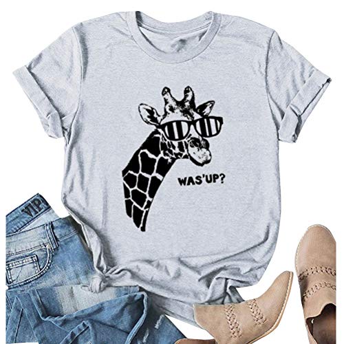 Women Giraffe was Up T-Shirt Giraffe Shirt