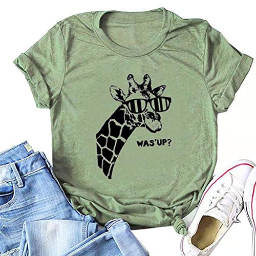Women Giraffe was Up T-Shirt Giraffe Shirt