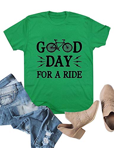 Women Good Day for A Ride Shirt Bicycle Tshirt