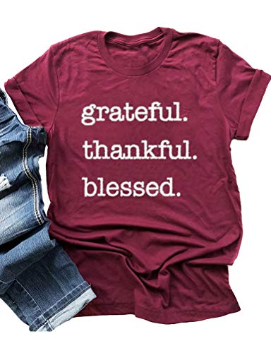 Women Graeful Thankful Blessed T-Shirt