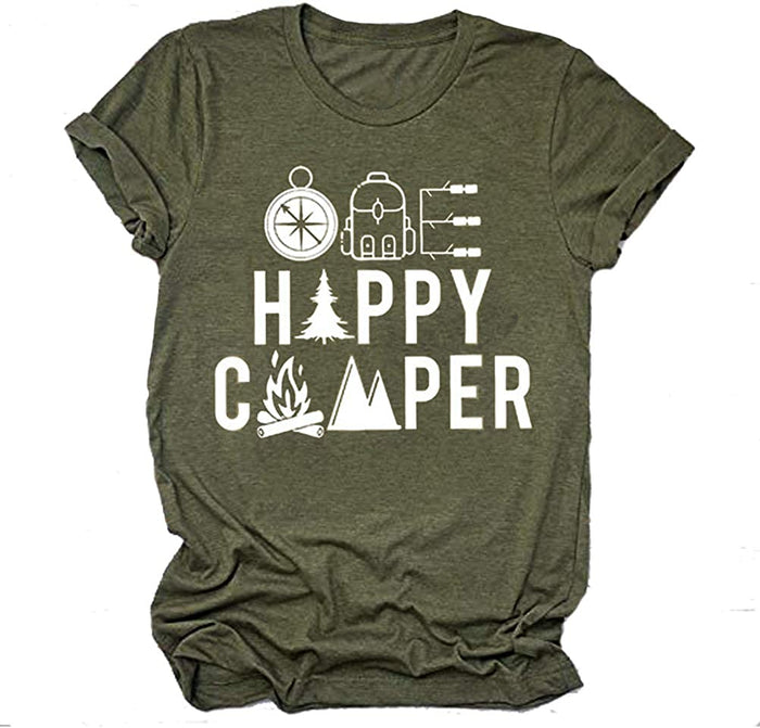 Women Graphic Shirt Camping Shirt