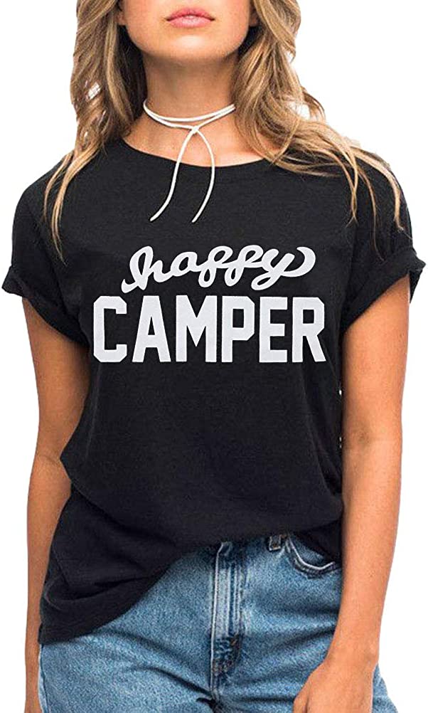 Women Happy Camper T-Shirt