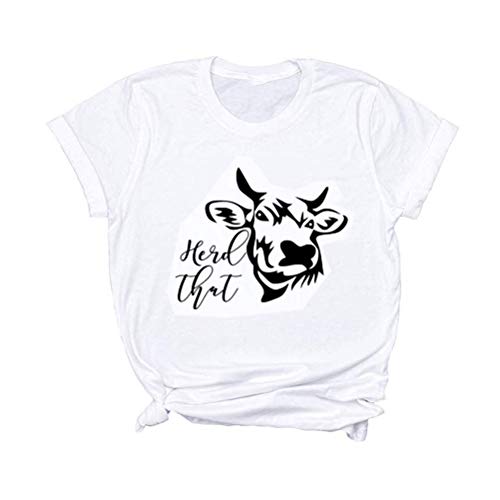 Women Herd That Cow T-Shirt Graphic Shirt for Women