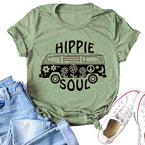 Women Hippie Soul T-Shirt Graphic T-Shirt
