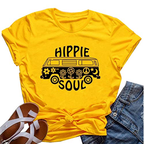 Women Hippie Soul T-Shirt Graphic T-Shirt