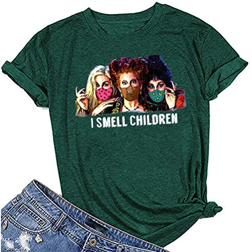 Women Hocus Pocus T-Shirt I Smell Children Shirt Funny Halloween Shirt
