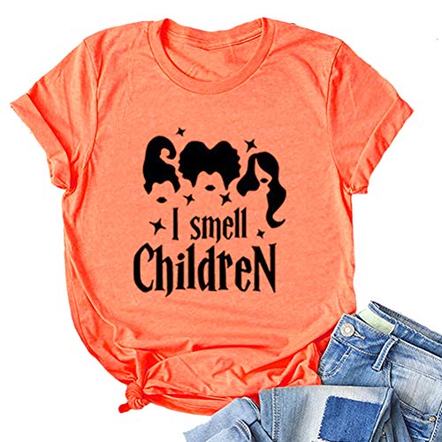 Women Hocus Pocus T-Shirt I Smell Children Shirt