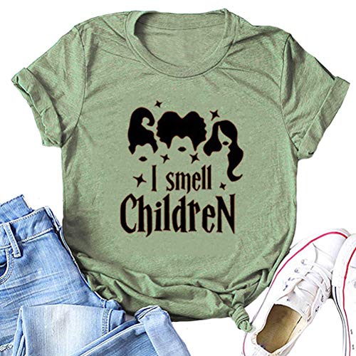 Women Hocus Pocus T-Shirt I Smell Children Shirt