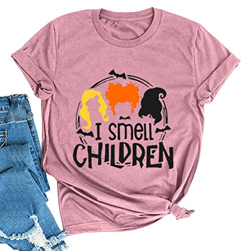 Women Hocus Pocus T-Shirt I Smell Children Shirt