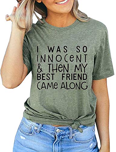 Women I was So Innocent & Then My Best Friend Came Along T-Shirt Best Friend Shirt