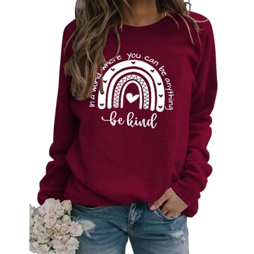 Women In A World Where You Can Be Anything Be Kind Sweatshirt