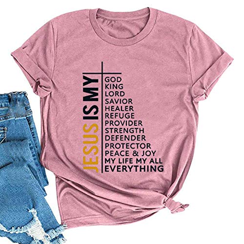 Women Jesus is My God My King My Lord T-Shirt Christian Church Shirt