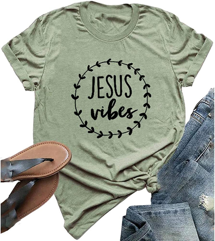 Women Jesus Vibes T-Shirt Christian Tee