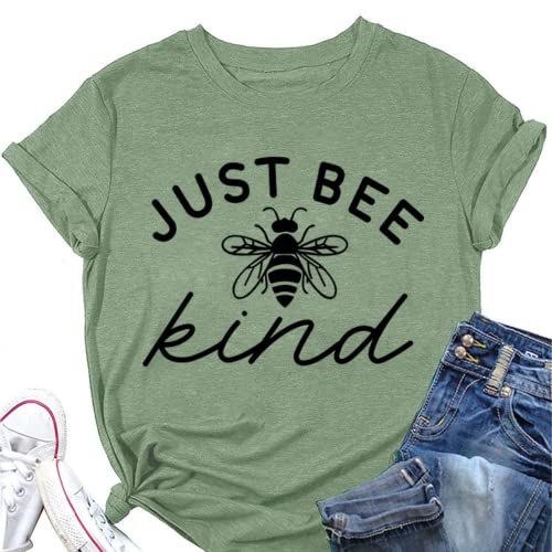 Women Just Bee Kind Kindness Matters Positive T-Shirt