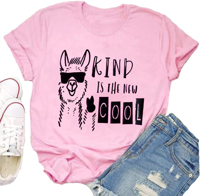 Women Kind is The New Cool T-Shirt Llama Shirt