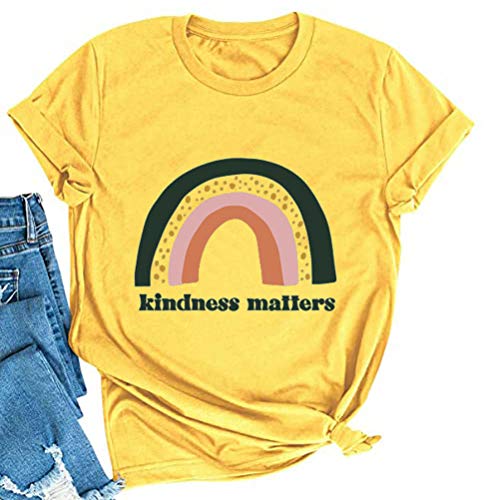 Women Kindness Matters T-Shirt Rainbow Shirt