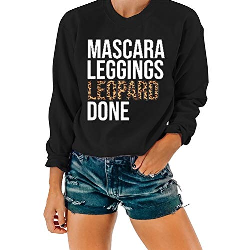 Women Leopard Print Shirt Leggings Leopard Done Pullover Sweatshirt Women's Clothing