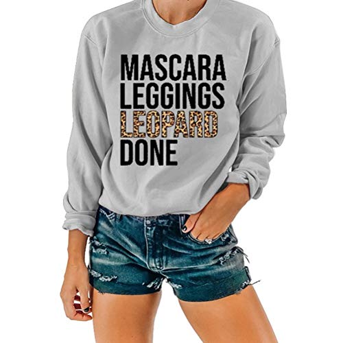 Women Leopard Print Shirt Leggings Leopard Done Pullover Sweatshirt Women's Clothing